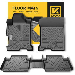 KYX® 2013-2017 Accord Honda TPE Black Floor Mats
