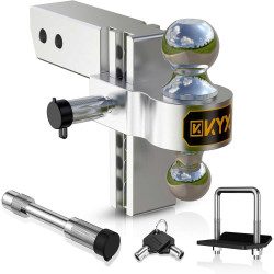 KYX Trailer Hitch Fits 2.5" Receiver, 6 Inch Drop Hitch 12500 LBS GTW