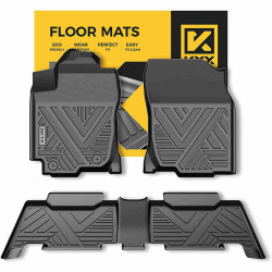 KYX® 2013-2018 Toyota RAV4 (Not fits for Hybrid or Electric Models) TPE Black Floor Mats
