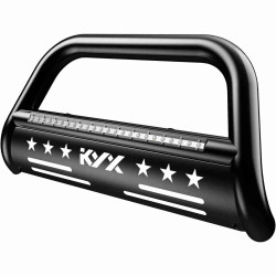 KYX® 2019-2022 Dodge Ram 1500 Bull Bar With Skit Plate &  LED Light Bar